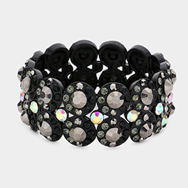 Crystal Rhinestone Stretch Bracelet