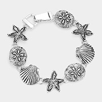 Sea Life Charm Magnetic Bracelet