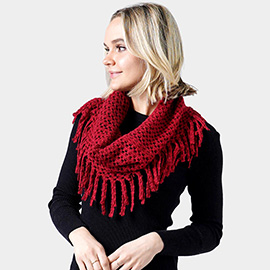 Mini Tube Fringe Scarf