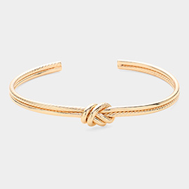 Metal Knot Cuff Bracelet