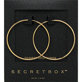 Secret Box_14K Gold Dipped Hoop Earrings