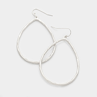 Hammered hoop earrings