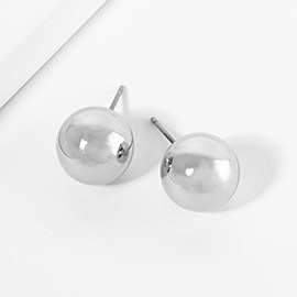 Metal Ball Stud Earrings