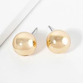 Metal Ball Stud Earrings