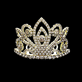 Rhinestone Paved Mini Princess Tiara