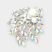 Floral Crystal Rhinestone Bouquet Brooch / Pendant