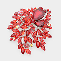 Floral Crystal Rhinestone Bouquet Brooch / Pendant