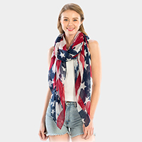 American Flag Oblong Scarf