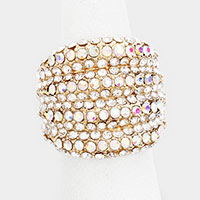 Rhinestone Pave Stretch Ring