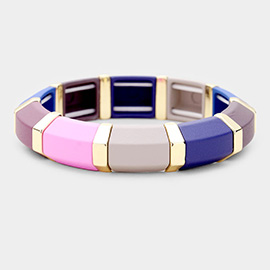 Colorful Wood Stretch Bracelet