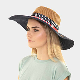 American Flag Floppy Summer Sun Hat