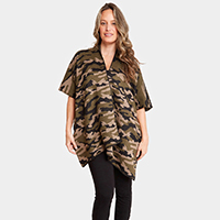 Camouflage Pattern Poncho