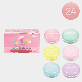 24PCS - Macaron Nail Polish Removers