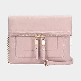 Faux Leather Crossbody Bag