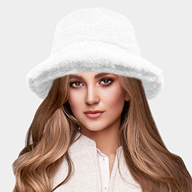 Soft Faux Fur Bucket Hat