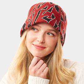 Animal Patterned Soft Fabric Bucket Hat