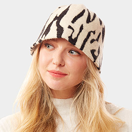 Animal Patterned Soft Fabric Bucket Hat