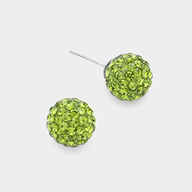 Shamballa Ball Stud Earrings