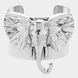 Metal Elephant Cuff Bracelet