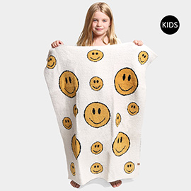 Smile Patterned Kids Throw Blanket