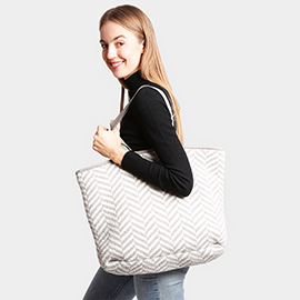 Herringbone Tote Bag