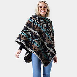 Western Pattern Poncho