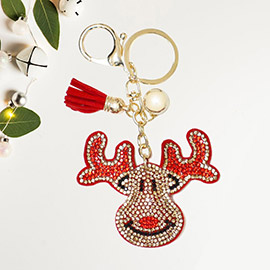 Bling Rudolph Tassel Keychain