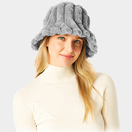 Soft Faux Fur Bucket Hat