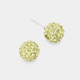 Shamballa Ball Stud Earrings