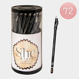 72PCS - Waterproof Black Eye and Lip Pencils with Sharpeners