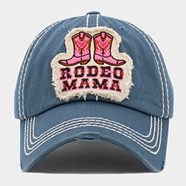 RODEO MAMA Message Western Boots Vintage Baseball Cap