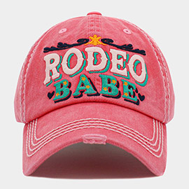 RODEO BABE Message Vintage Baseball Cap