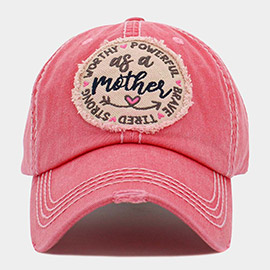 as a mother Message Vintage Baseball Cap