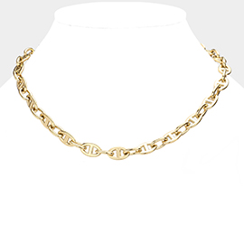 18K Gold Dipped Stainless Steel Premium Handmade Chain Necklace