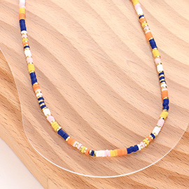 Heishi Beaded Choker Necklace