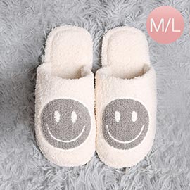 Smile Print Soft Home Indoor Floor Slippers