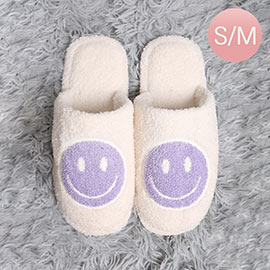 Smile Print Soft Home Indoor Floor Slippers