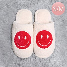 Smile Print Soft Home Indoor Floor Slippers