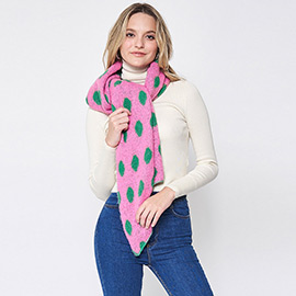 Polka Dot Patterned Scarf