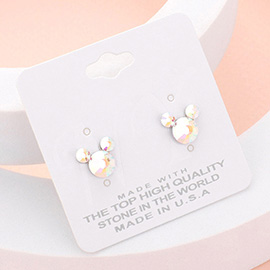 Mouse Character Stud Earrings