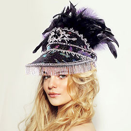 Feather Cluster Sun Hat