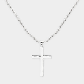 Metal Cross Pendant Necklace