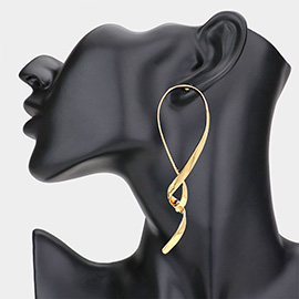Geometric Twisted Metal Earrings