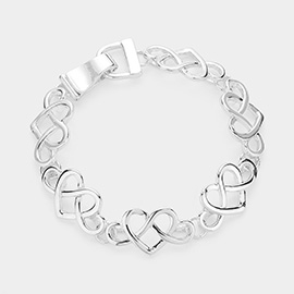 Metal Heart Magnetic Bracelet