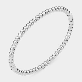 Stainless Steel Bubble Hinged Bracelet