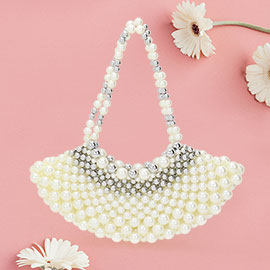 Pearl Beaded Handbag / Crossbody Bag