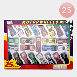 25PCS - Mini Motorwheels Car Toy Set