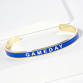 GAMEDAY Message Enamel Cuff Bracelet