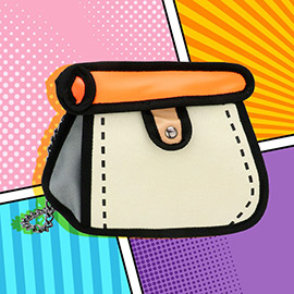 Cartoon 2D Animated Crossbody Bag / Handbag