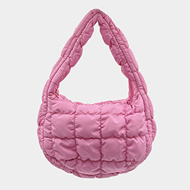 Quilted Puffer Shoulder Cloud Bag